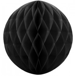 Šūnveida papīra bumba 30 cm melns