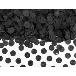 Конфетти круглое черного цвета 15 гр