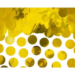 Конфетти круглое золотого  цвета 15 гр