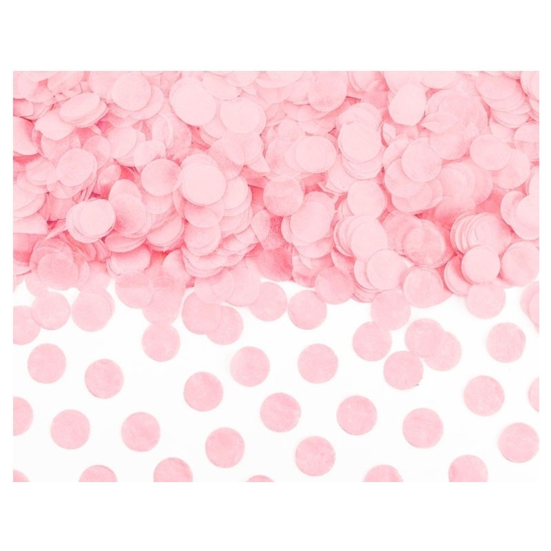 Конфетти круглое светло-розового цвета 15 гр