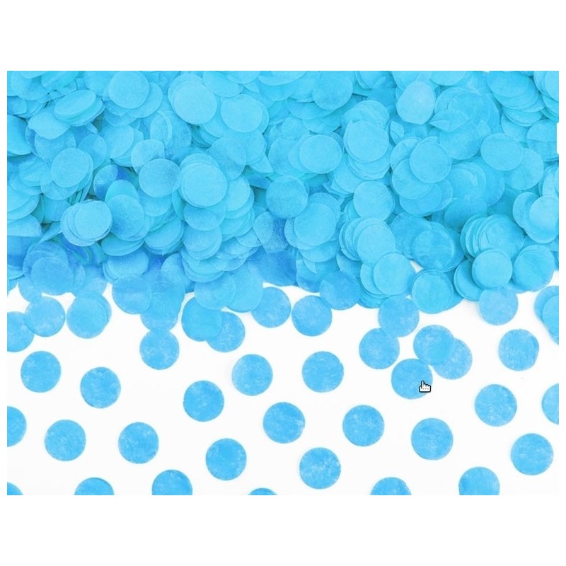 Конфетти круглое голубого цвета 15 гр