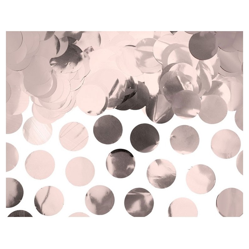 Конфетти круглое розового и золотого цвета 15 гр