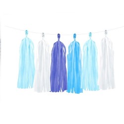 Гирлянда тассел   помпоны из бумаги микс ﻿ 