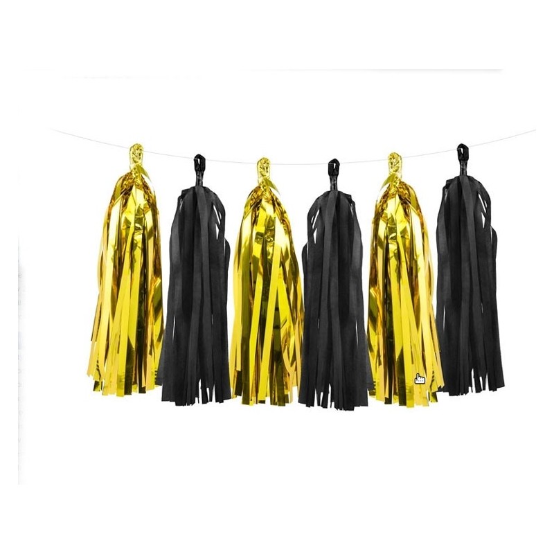 Гирлянда тассел   помпоны из бумаги микс ﻿ 