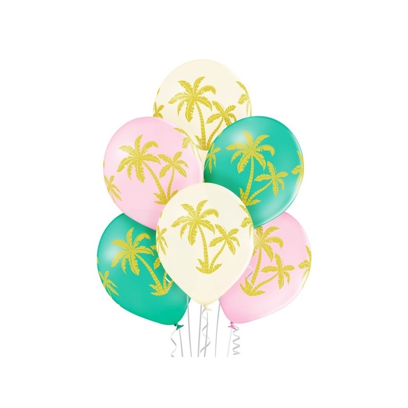 Gaisa baloni PALMAS, izmērs 30 cm., 6 gab