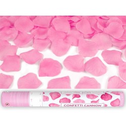 Rokas plaukškene-konfeti  ar rožlapiņām, rozā, 40 cm