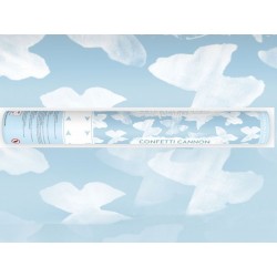  Plaukšķene taureņi, balta, 40 cm