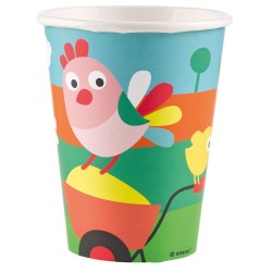 8 Glāzītes "Jautra Ferma" 250 ml