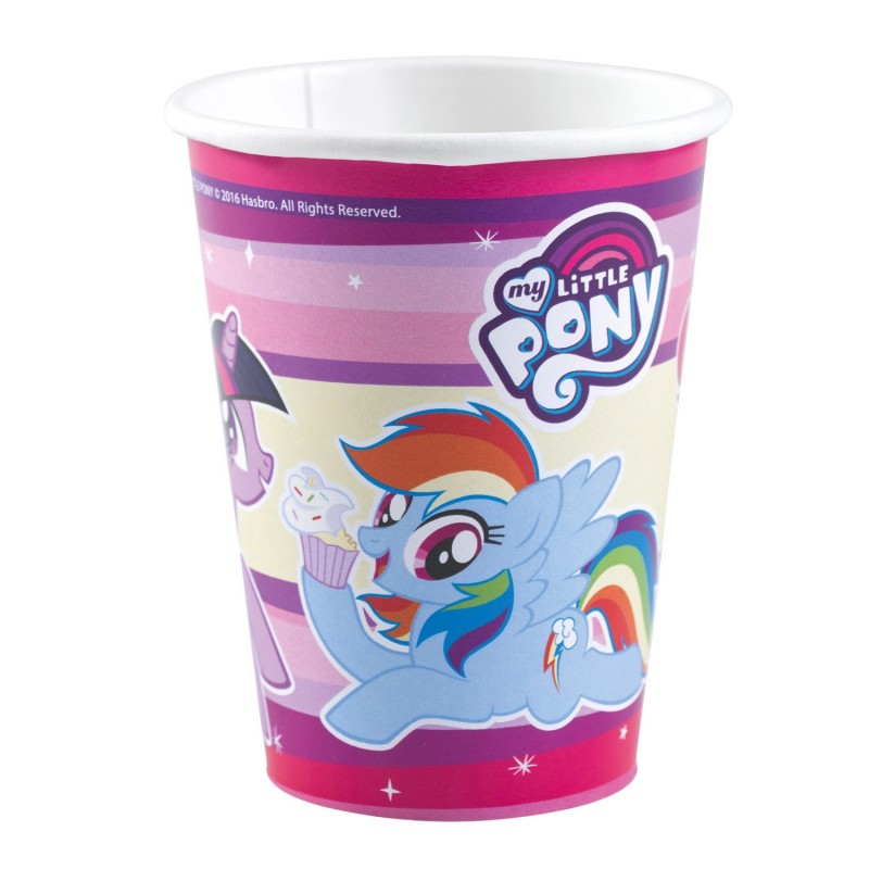 8 Glāzītes "My Little Pony", 250 ml,  92 mm