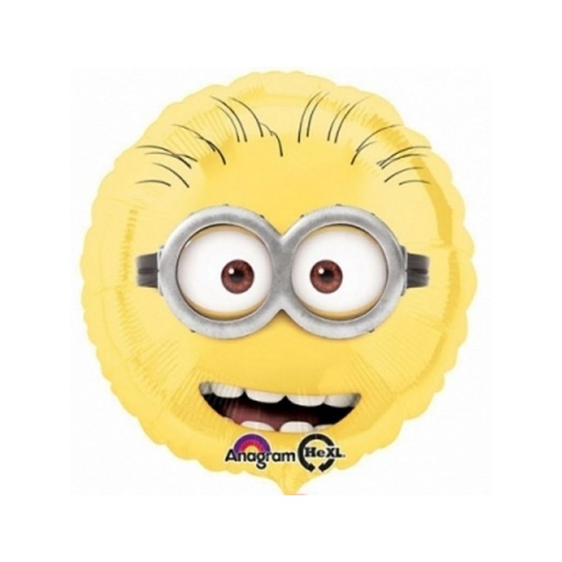 Folijas balons ar hēliju MINIONS, 45cm, piepūšana ar hēliju ietilpst cenā   