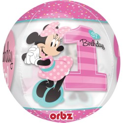 Minnie 1st Birthday Супер фигура   Шар из фольги 38 x 40 cm 