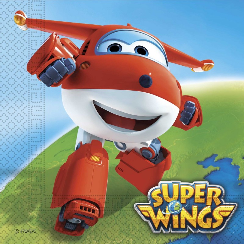 Бумажные салфетки двухслойные 20 шт. SUPER WINGS