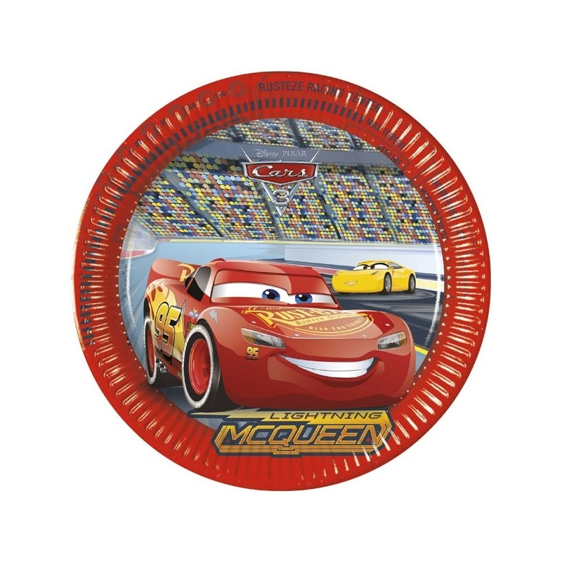 Тарелочки “CARS”, 23 см., 8 шт.