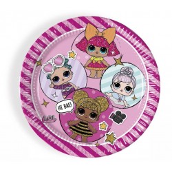 Тарелки бумажные LOL 8 шт 23 см