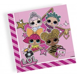 Салфетки бумажные LOL 33 см х 33 см 20 шт.