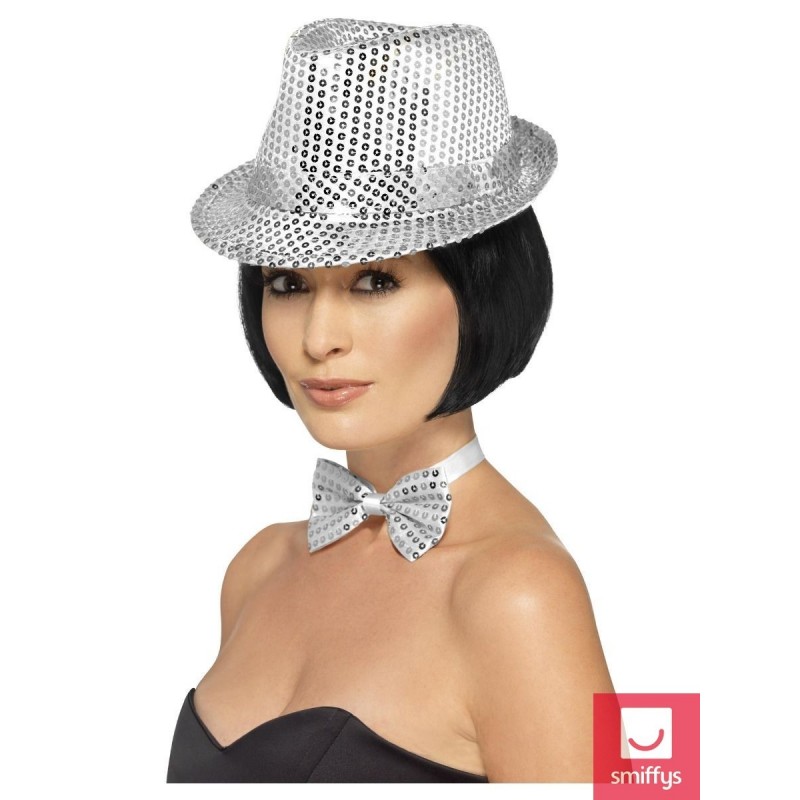 Vizuļojoša cepure, sudraba