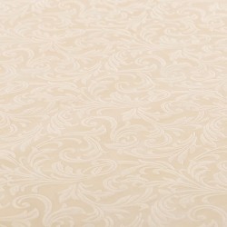 Spiestais plastikāts galdauts ziloņkaula krāsā, izmērs 140 x 240 cm.