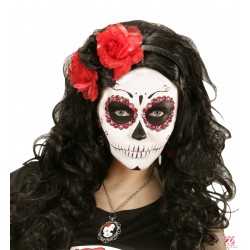 Stīpiņa ar 3 rozēm sarkanā un melnā krāsā ar spīdumu 