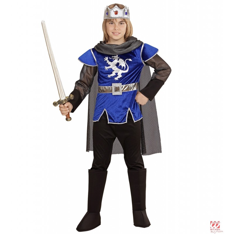 Karaļa Artūra kostīms - bikses, zābaku uzlikas, kronis, apmetnis) (116 cm/4-5 gadi)