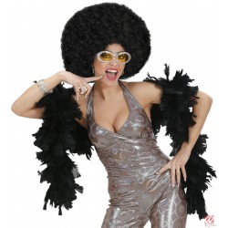 Afro (mikrofongalva) parūka,  ekstra cirtainā, melnā