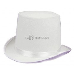 Белый цилиндр из фетра