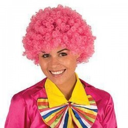Розовый парик диско