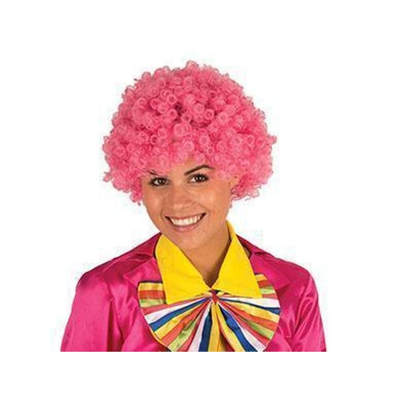 Розовый парик диско