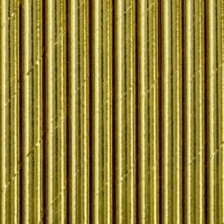 Papīra salmiņi zelta krāsā, 19.5 cm, 10 gab