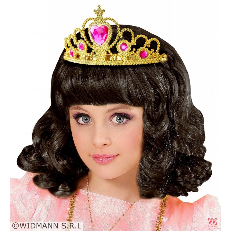 Zelta TIARA ar  rozā dargakmeņiem