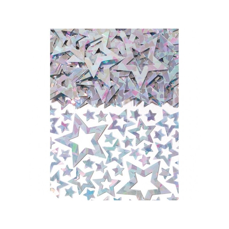 Konfeti zvaigznes  sudrabs  folijas 14 g