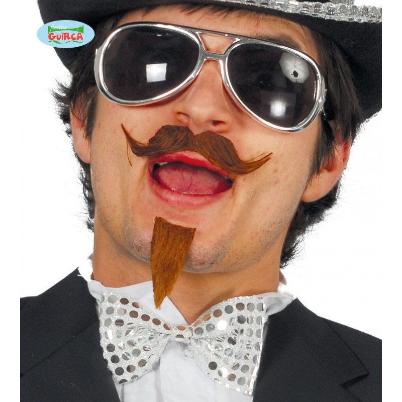 Галстук  бабочка  с серебряной отделкой 11 см﻿