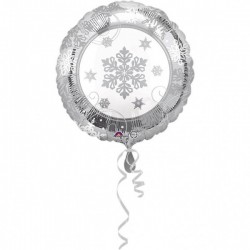 Шар из фольги с гелием  СНЕЖИНКА 43 см