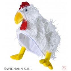 Шапочка курицы из плюша для  карнавала