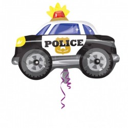 Policijas automašīna folijas balons 60 x 45cm ar heliju