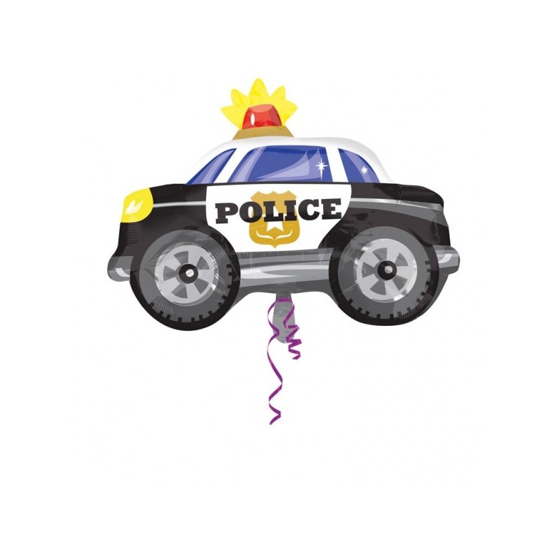 Policijas automašīna folijas balons 60 x 45cm ar heliju
