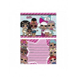 Пригласительные открытки LOL, с конвертами, 8 шт.