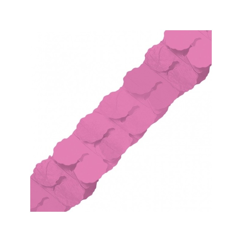 Papīra virtene, koši rozā 3.6m x 17cm