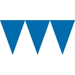 Гирлянда-флажки, тёмно-синяя - 24 флажка и 4.5 м атласная лента 