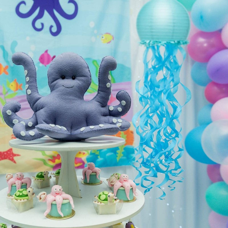 Латерны в форме медузы «Русалка», 3 цвета 3 шт.