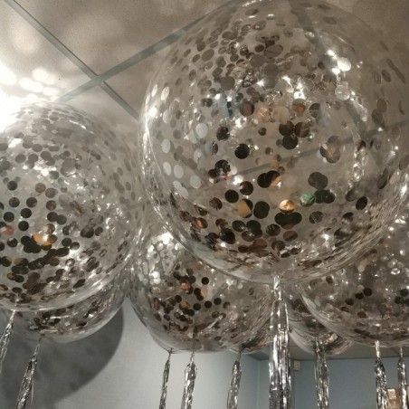 Apaļš caurspīdigs bezkrāsains balons Crystal Clearz©, Izmērs 56 cm, piepūšams ar hēliju vai gaisu