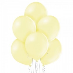 12"/30cm lateksa baloni Pastelis Lemon Dzeltens 6 gab.