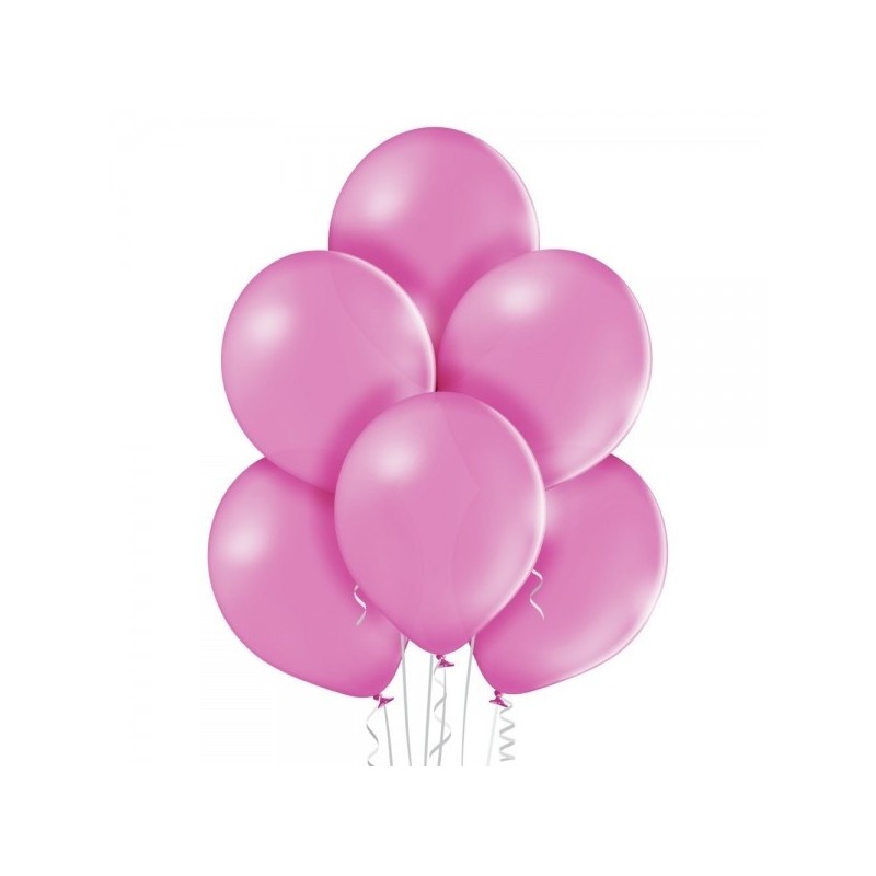 12"/30cm lateksa baloni Pastelis Ciklamena Rozā 6 gab.