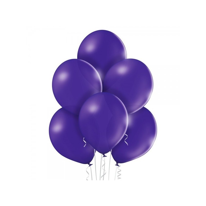 12"/30cm lateksa baloni Pastelis Koši Violets 6 gab.