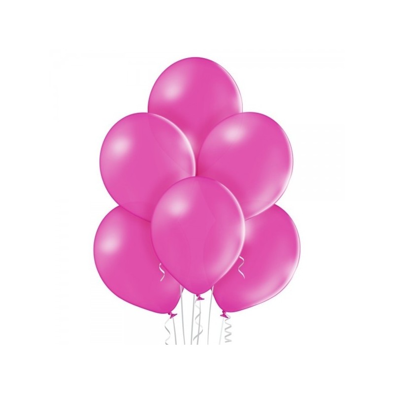 12"/30cm lateksa baloni Pastelis Koši Rozā 6 gab.