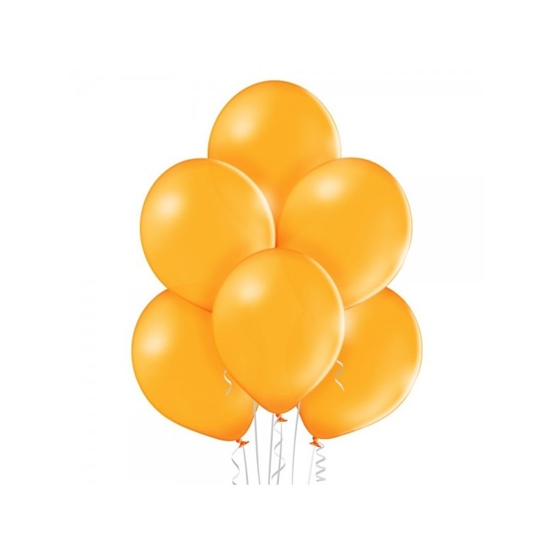 12"/30cm lateksa baloni Pastelis Oranžs 6 gab.