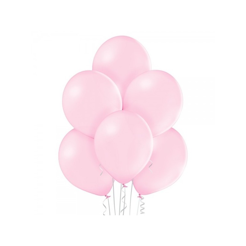 12"/30cm lateksa baloni Pastelis Gaiši Rozā 6 gab.