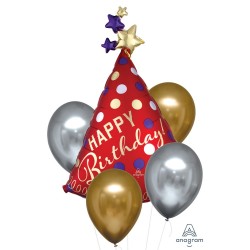 Bouquet Satin Luxe Infused Party Hat