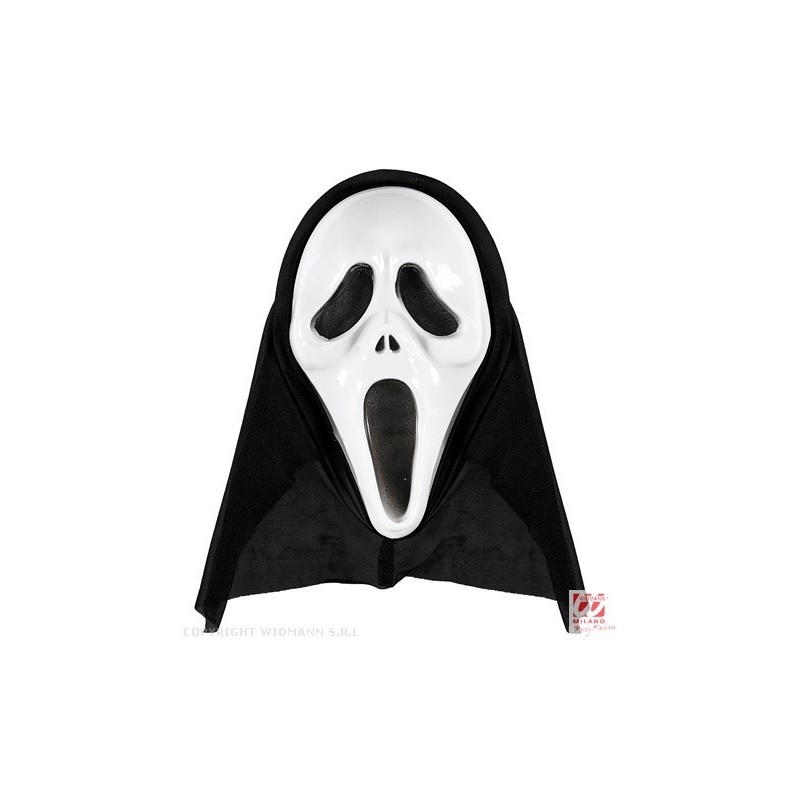 КРИК маска ПРИЗРАКА  с капюшоном