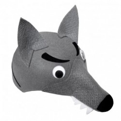 Волк - детская карнавальная шапочка, фетр