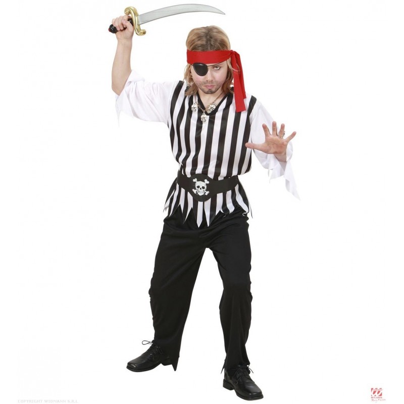 Пират Костюм для мальчика  куртка, брюки, ремень, головной убор 140 см 8-10 лет﻿